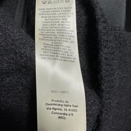 Rick Owens Batwing Klaus Zip Cardigan in zwarte alpacawol - Image 6