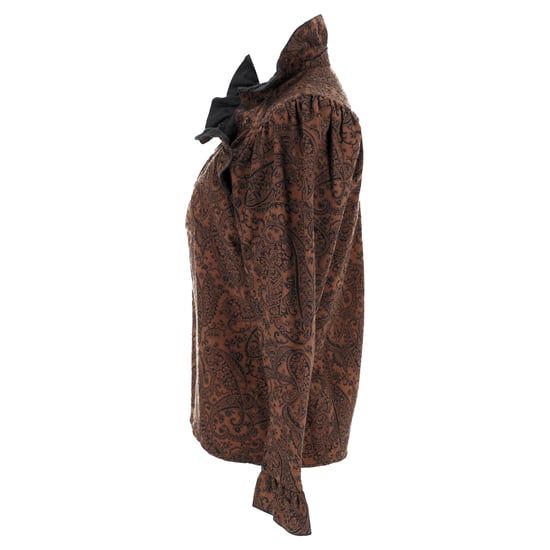 Kenzo Paisley-mönstrad blus i brun ull - Image 2