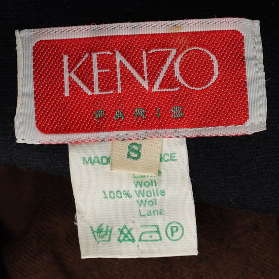 Kenzo Paisley-mönstrad blus i brun ull - Image 4