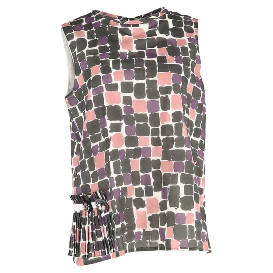 Max Mara tanktop met print en plooien in veelkleurig katoen - Image 1