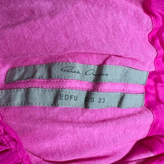 Rick Owens blouse met plooien in roze zijde - Image 4