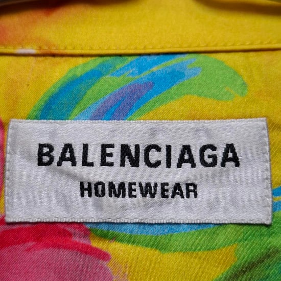 Balenciaga Blommönstrad Skjorta i Flerfärgad Silke - Image 4