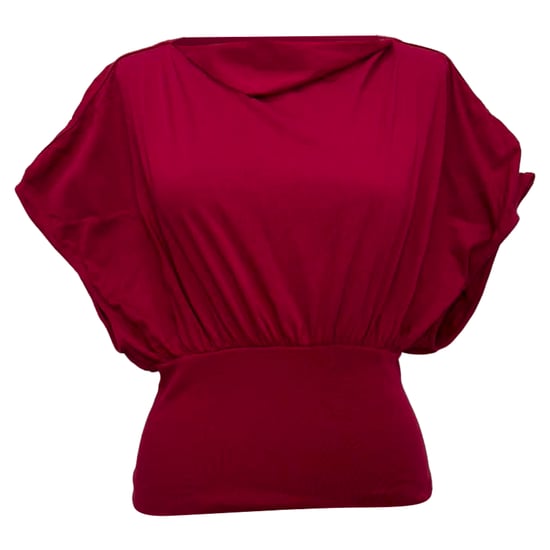 Rick Owens blouse met boothals en korte mouwen in roze katoen - Image 1