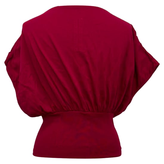 Rick Owens blouse met boothals en korte mouwen in roze katoen - Image 3