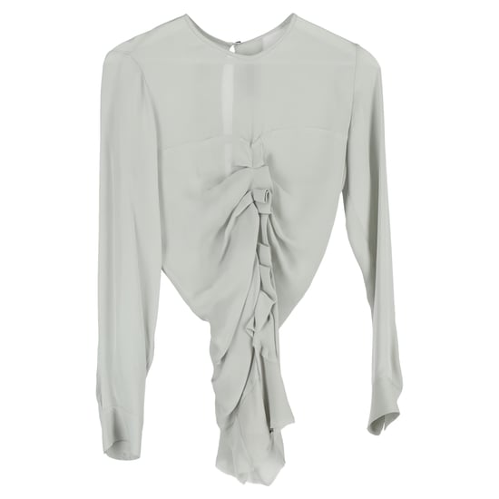 Isabel Marant Ruched Blouse in Pale Green Triacetate - Image 1