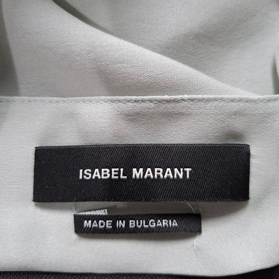 Isabel Marant Ruched Blouse in Pale Green Triacetate - Image 3