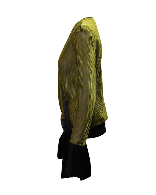 Diane Von Furstenberg wikkelblouse in goud en zwart viscose - Image 2
