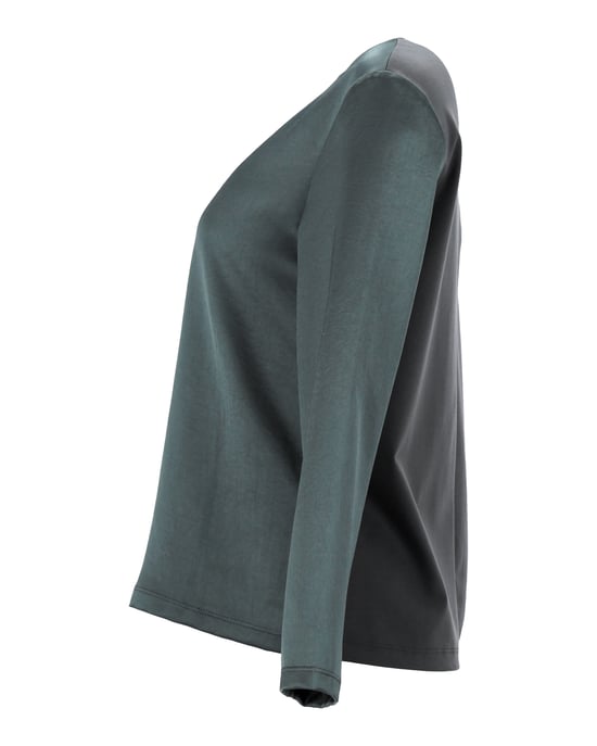 Max Mara Weekendblouse met lange mouwen in groen polyester - Image 2