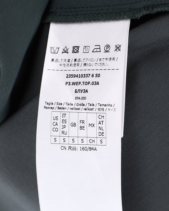 Max Mara Weekendblouse met lange mouwen in groen polyester - Image 5