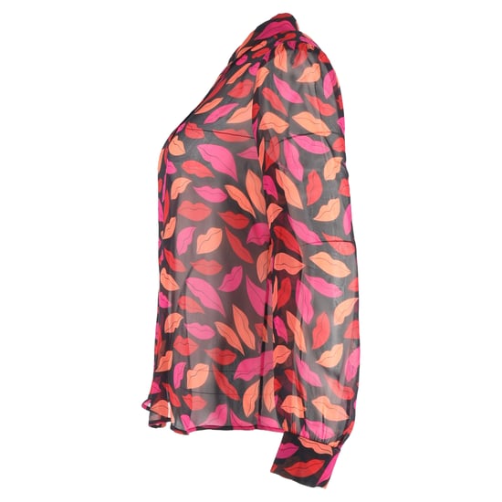 Diane von Furstenberg Mariah-mönstrad blus i mångfärgad siden - Image 2