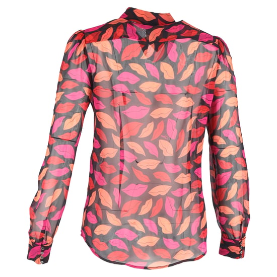 Diane von Furstenberg Mariah-mönstrad blus i mångfärgad siden - Image 3