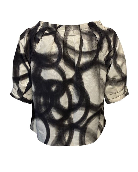 Moschino billig och elegant blus med knappar i flerfärgad bomull - Image 2