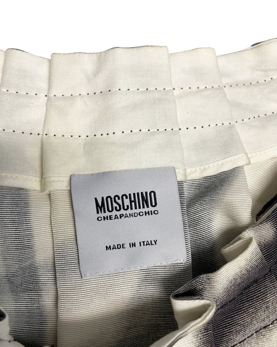 Moschino billig och elegant blus med knappar i flerfärgad bomull - Image 4