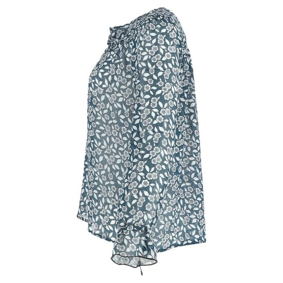 Ba&sh Beatrix bedrukte blouse van polyester in blauw. - Image 2
