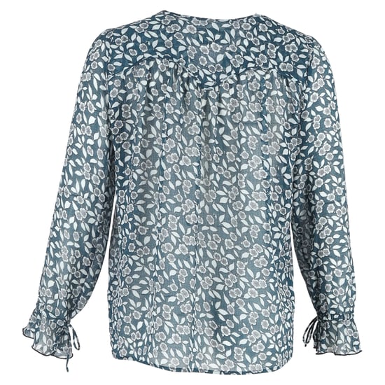 Ba&sh Beatrix bedrukte blouse van polyester in blauw. - Image 3