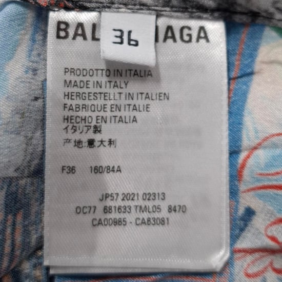 Balenciaga All Over Cities Skjorta i Flerfärgad Siden - Image 4