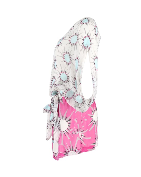 Diane Von Furstenberg Robyn jurk met print en laagjes in veelkleurige zijde - Image 2