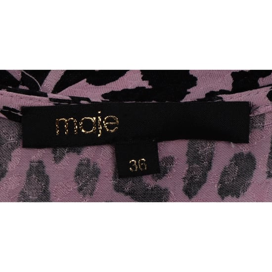 Maje mini-jurk met dierenprint in veelkleurige cupro - Image 3