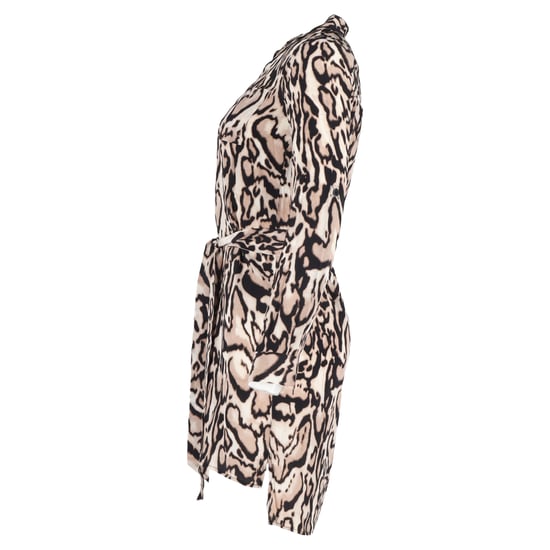 Diane von Furstenberg Taya Leopard Dragsko Skjortklänning i Djurtryck Siden - Image 2