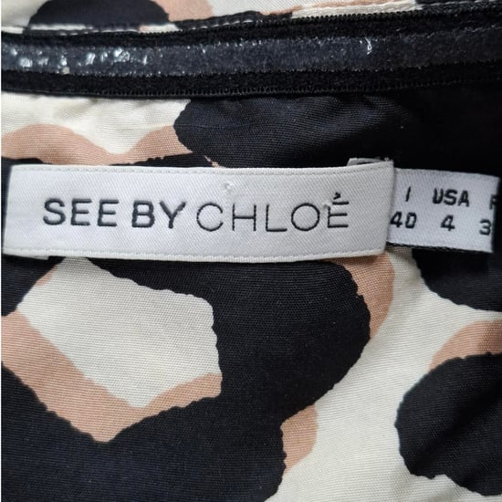 See by Chloé bedrukte strapless mini-jurk van zijde met dierenprint - Image 3