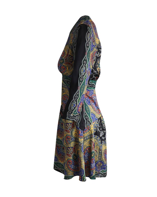 Sandro Rayan mini-jurk met V-hals en print in veelkleurig polyester - Image 2