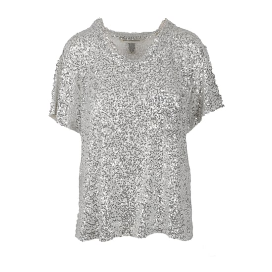Diane Von Furstenberg oversized T-shirt met pailletten - jaren 2010 - Image 1