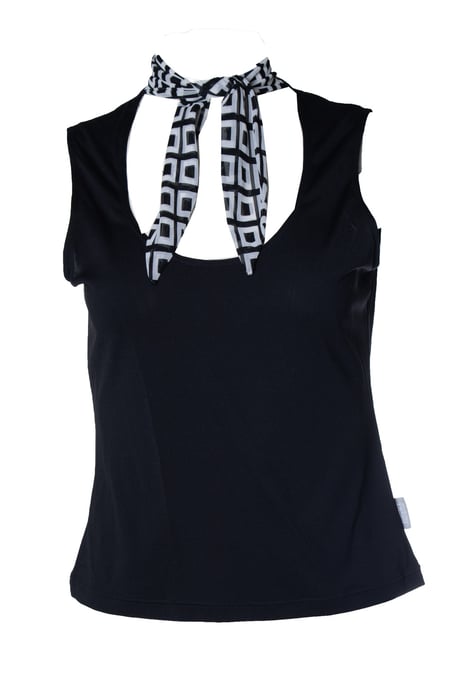 Versace jeans couture, Black scarf top - Image 1