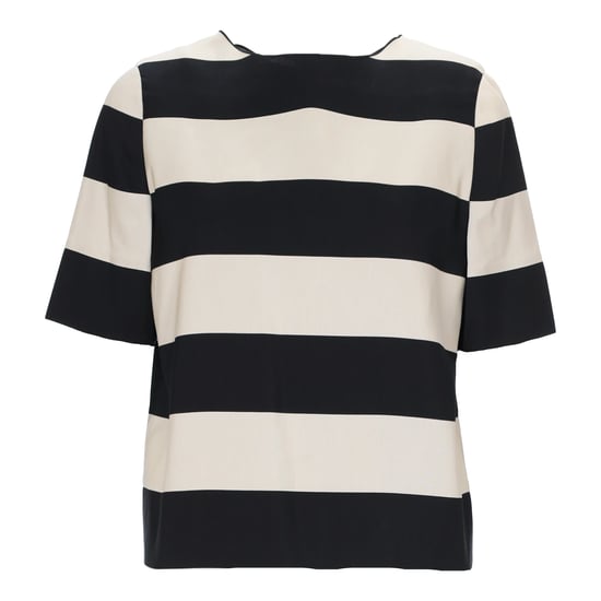 Lanvin top met zwarte en witte strepen - jaren 2010 - Image 1