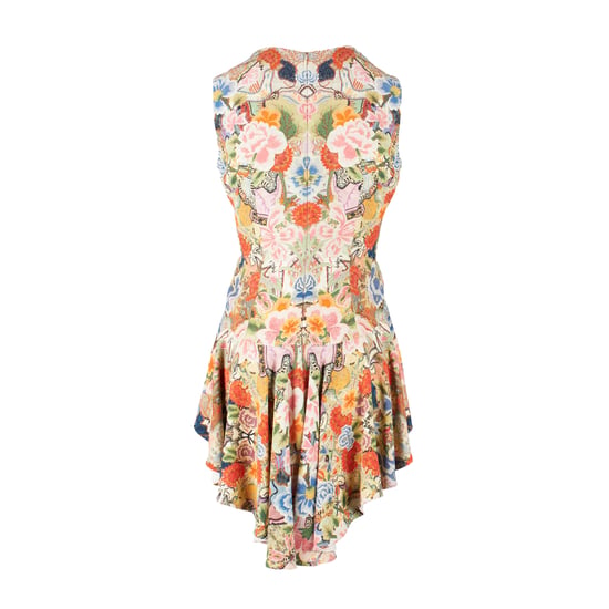 Alexander McQueen top met peplum en bloemenkaleidoscoopmotief - jaren 2010 - Image 2