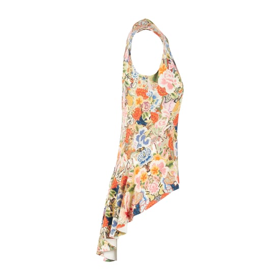 Alexander McQueen top met peplum en bloemenkaleidoscoopmotief - jaren 2010 - Image 3