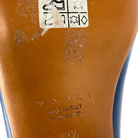 Marni Studded Ballerina Flats van Blauw Leer - Image 6