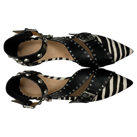 Isabel Marant Zebra Tryck Linzy Öljett Spetsiga Tå Lågskor i Djurtryckt Kalvskinn - Image 6