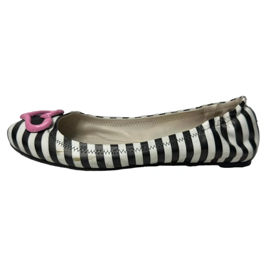 Sophia Webster Miami Striped Ballet Flats in Multicolor Leather - Image 4