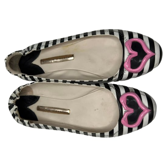 Sophia Webster Miami Striped Ballet Flats in Multicolor Leather - Image 5