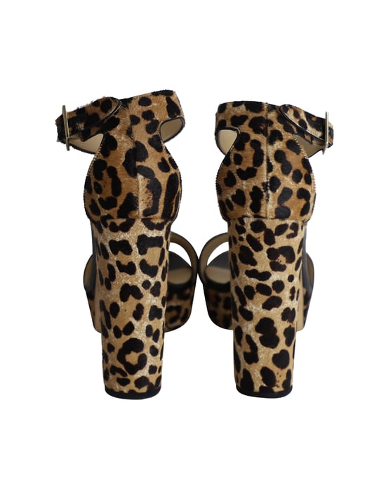Jimmy Choo Holly Platform Sandals in Animal Print Ponyhair - Image 4