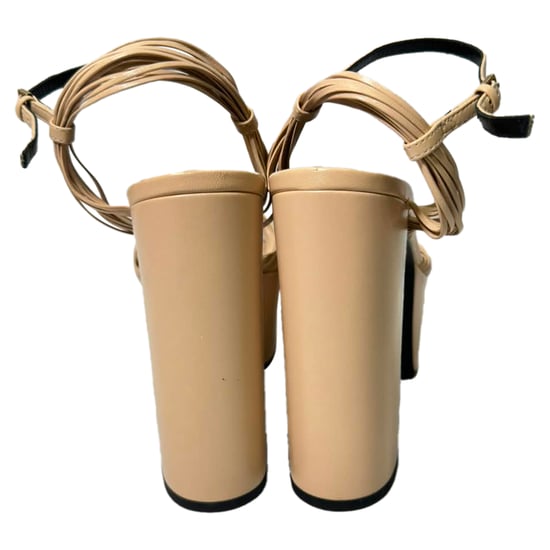 Gucci Crawford Knot platformhakken in nude leer - Image 3