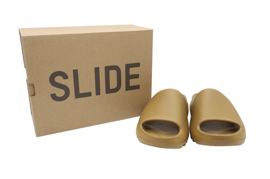 Yeezy Ochre Slide in Camel Rubber - Image 2