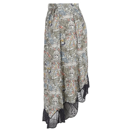 Zadig & Voltaire – Joslin – Blommigt vävd midikjol i flerfärgad viskos - Image 2