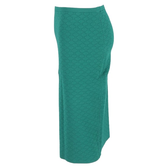 Diane Von Furstenberg Mönstrad Midikjol i Grön Ull - Image 2