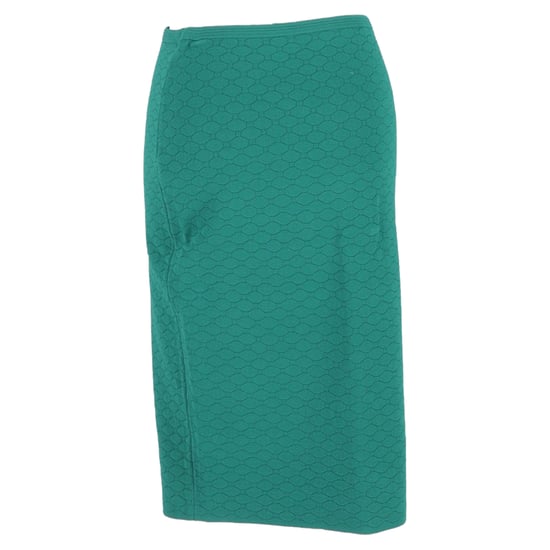Diane Von Furstenberg Mönstrad Midikjol i Grön Ull - Image 3