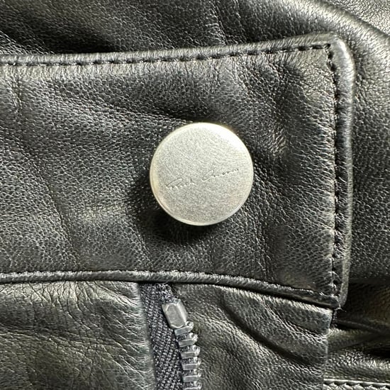 Rick Owens gekreukte midi-rok van zwart lamsleer - Image 4