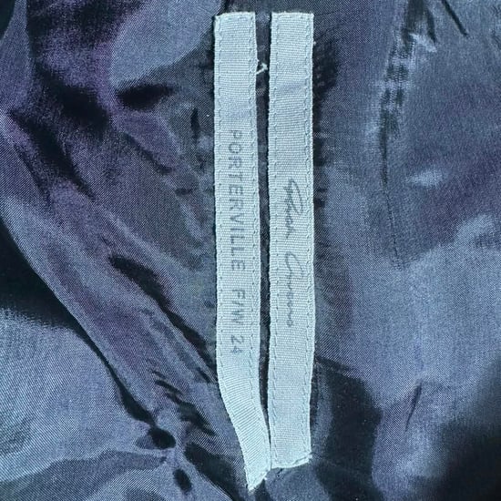 Rick Owens gekreukte midi-rok van zwart lamsleer - Image 5