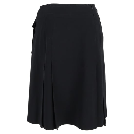 Max Mara knielange rok in zwart polyester - Image 3