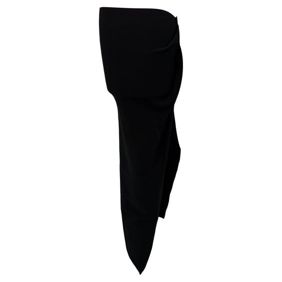 Rick Owens gedrapeerde asymmetrische midi-rok in zwarte viscose - Image 2