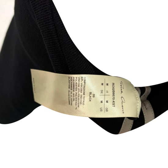 Rick Owens gedrapeerde asymmetrische midi-rok in zwarte viscose - Image 5