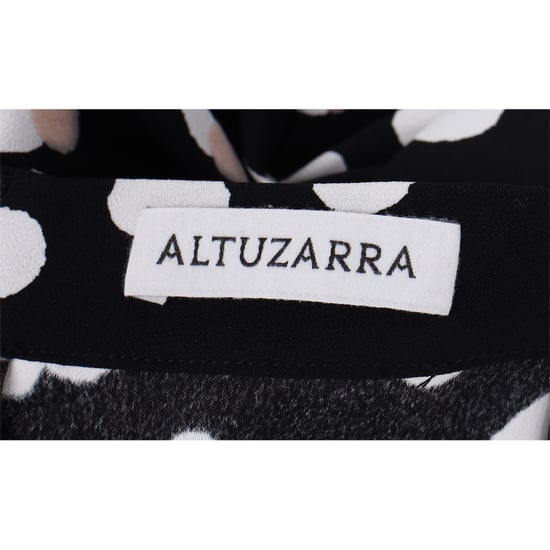 Altuzarra midi-rok met stippen in zwarte viscose - Image 4