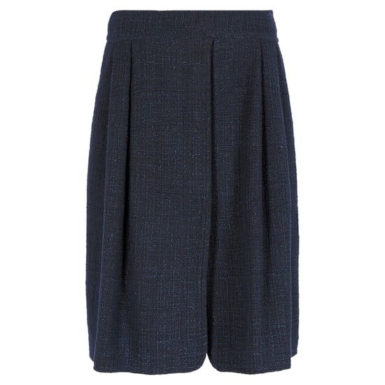 Chanel knielange rok van marineblauw katoen - Image 1