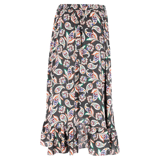 Maje midi-rok met paisleyprint en ruches in veelkleurig polyester - Image 3