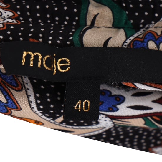 Maje midi-rok met paisleyprint en ruches in veelkleurig polyester - Image 4