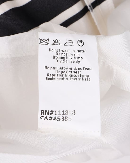 Michael Kors gestreepte rok van witte zijde - Image 6